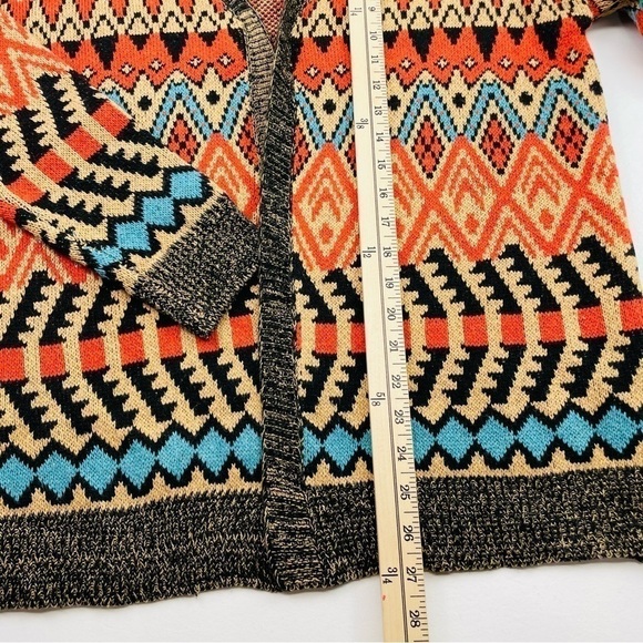 Noracora‎ Open Cardigan Women Size Small Knitting Cardigan Wool Aztec Tribal - Picture 7 of 13